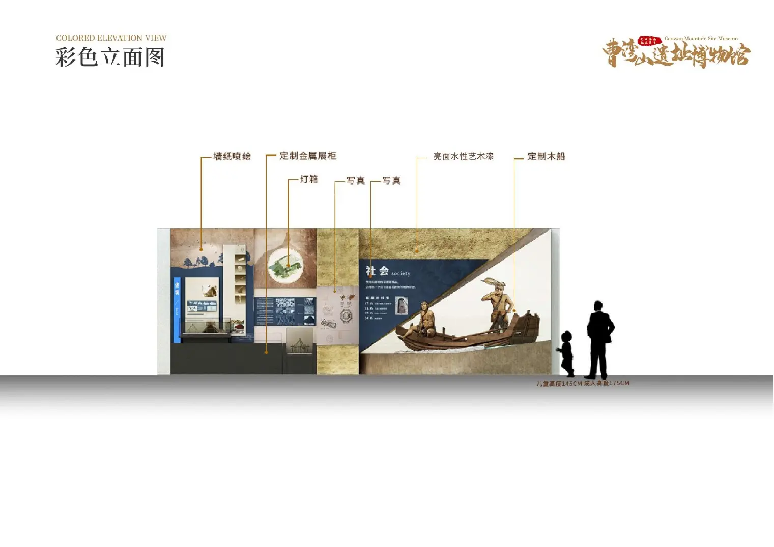 原始宴席立面深化图
